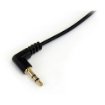 Picture of Startech.Com 1 Ft Slim 3.5mm To Right Angle Stereo Audio Cable - M/M - MU1MMSRA