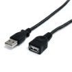 Picture of Startech.Com 6 Ft Black Usb 2.0 Extension Cable a To a - M/F - USBEXTAA6BK