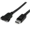 Picture of Startech.Com 3ft (1m) Panel Mount Displayport Cable - 4K X 2K - Displayport 1.2 Extension Cable Male To Female - Dp Video Extender Cord with Panel Mount Dp Connector - Dp Monitor Cable - DPPNLFM3PW