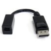 Picture of Startech.Com 6in (15cm) Displayport To Mini Displayport Cable - 4K X 2K Uhd Video - Displayport Male To Mini Displayport Female Adapter Cable - Dp Computer To Mdp 1.2 Monitor Extension Cable - Dp2mdpmf6in