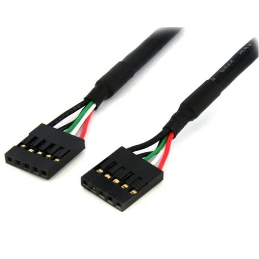 Picture of Startech.Com 18in Internal 5 Pin Usb Idc Motherboard Header Cable – F/F - USBINT5PIN