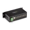 Picture of Startech.Com 7-Port Usb 2.0 Hub - Metal Industrial Usb-A Hub with Esd Protection & 350W Surge Protection - Din Rail, Wall or Desk Mountable - Taa Compliant Usb Expander Hub - ST7200USBM