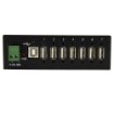 Picture of Startech.Com 7-Port Usb 2.0 Hub - Metal Industrial Usb-A Hub with Esd Protection & 350W Surge Protection - Din Rail, Wall or Desk Mountable - Taa Compliant Usb Expander Hub - ST7200USBM