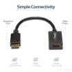 Picture of Startech.Com Displayport To Hdmi Adapter - Dp 1.2 To Hdmi Video Converter 1080p - Dp To Hdmi Monitor/Tv/Display Cable Adapter Dongle - Passive Dp To Hdmi Adapter - Latching Dp Connector - Dp2hdmi2