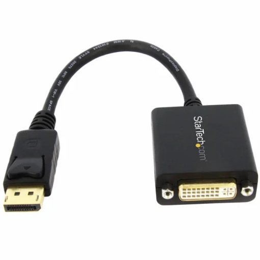 Picture of Startech.Com Displayport To Dvi Adapter - Displayport To Dvi-D Adapter Video Converter 1080p - Dp 1.2 To Dvi Monitor/Display Cable Adapter Dongle - Dp To Dvi Adapter - Latching Dp Connector - Dp2dvi2