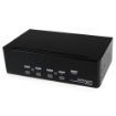 Picture of Startech.Com 4 Port Dual Dvi Usb Kvm Switch with Audio & Usb 2.0 Hub - Sv431dd2dua