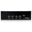 Picture of Startech.Com 4 Port Dual Dvi Usb Kvm Switch with Audio & Usb 2.0 Hub - Sv431dd2dua