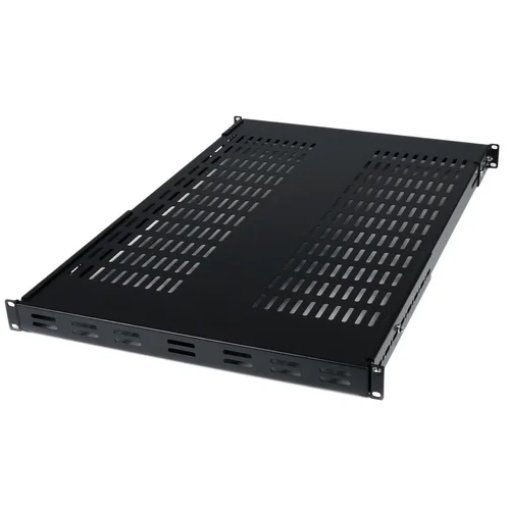 Picture of Startech.Com 1U Adjustable Vented Server Rack Mount Shelf - 175lbs - 19.5 To 38in Adjustable Mounting Depth Universal Tray for 19" Av/ Network Equipment Rack - 27.5in Deep - Adjshelf