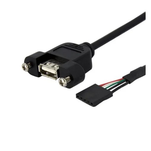 Picture of Startech.Com 1 Ft Panel Mount Usb Cable - Usb a To Motherboard Header Cable F/F - USBPNLAFHD1