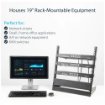 Picture of Startech.Com 2-Post 12U Desktop Server Rack, Small Open Frame 19in Computer Rack, Compact Network Rack for Av / Studio / Data / It Equipment - Free Standing Two-Post Home/Office Rack - RK12OD