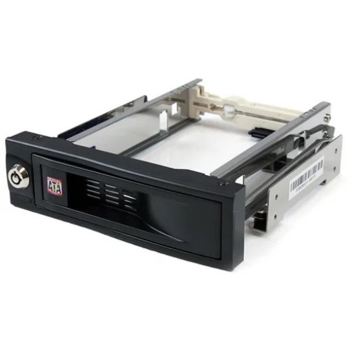 Picture of Startech.Com 5.25in Trayless Hot Swap Mobile Rack for 3.5in Hard Drive - HSB100SATBK