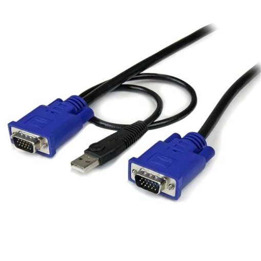 Picture of Startech.Com 10 Ft Ultra Thin Usb Vga 2-In-1 Kvm Cable - SVECONUS10