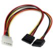 Picture of Startech.Com 12in LP4 To 2x Sata Power Y Cable Adapter - Pyo2lp4sata