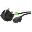 Picture of Startech.Com 6ft (1.8m) Uk Computer Power Cable, 18AWG, Bs 1363 To C13, 10A 250V, Black Replacement Ac Power Cord, Kettle Lead / Uk Power Cord, Pc Power Supply Cable, Tv/Monitor Power Cable - PXT101UK