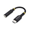 Picture of Startech.Com 5in (12.7cm) Usb-C To 3.5mm Trrs Headphone/Headset Jack Audio Adapter, Usb Type-C Aux Dongle, 32-Bit Dac, Supports Usb-C/Thunderbolt, Laptop/Phone/Tablet - USBCAUDIO2