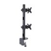 Picture of Startech.Com Desk Mount for 2x Vertically Stacked Monitors, Dual 49", Total 70lb (32kg), C-Clamp, Quick-Release Vesa System, Widescreen 16:9/Ultrawide 32:9, Taa - H2MPV-MONITOR-MOUNT