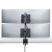 Picture of Startech.Com Desk Mount for 2x Vertically Stacked Monitors, Dual 49", Total 70lb (32kg), C-Clamp, Quick-Release Vesa System, Widescreen 16:9/Ultrawide 32:9, Taa - H2MPV-MONITOR-MOUNT