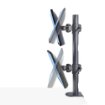 Picture of Startech.Com Desk Mount for 2x Vertically Stacked Monitors, Dual 49", Total 70lb (32kg), C-Clamp, Quick-Release Vesa System, Widescreen 16:9/Ultrawide 32:9, Taa - H2MPV-MONITOR-MOUNT