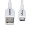 Picture of Startech.Com 3ft (1m) Usb-A To Usb-C Charging Cable, Charge & Sync, 3A, Usb 2.0, Tpe Jacket - White Usb Charging Cord - Usb2ac1mncwhe