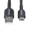 Picture of Startech.Com 3m (9.8ft) Usb-A To Usb-C Charging Cable, Charge & Sync, 3A, Usb 2.0, Tpe Jacket - Black Usb Charging Cord - Usb2ac3mnc