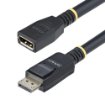 Picture of Startech.Com 10ft (3m) Displayport 1.4 Extension Cable, Dp 1.4 Port Saver Cable, 8K 60Hz, Dp Male To Female Extension Adapter Cord, Displayport Extension Cable, Tpe Jacket, M/F - 10F-DP14-EXTEND-CBL