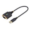 Picture of Startech.Com 1ft (30cm) Usb To Serial Adapter Cable, Com Retention, Interchangeable Nuts/Screws, Usb-A To DB9 RS232, Ftdi Ic, Esd Protection, Windows/Macos/Linux - 1P1ffc-Usb-Serial