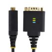 Picture of Startech.Com 1ft (30cm) Usb To Serial Adapter Cable, Com Retention, Interchangeable Nuts/Screws, Usb-A To DB9 RS232, Ftdi Ic, Esd Protection, Windows/Macos/Linux - 1P1ffc-Usb-Serial