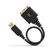 Picture of Startech.Com 1ft (30cm) Usb To Serial Adapter Cable, Com Retention, Interchangeable Nuts/Screws, Usb-A To DB9 RS232, Ftdi Ic, Esd Protection, Windows/Macos/Linux - 1P1ffc-Usb-Serial