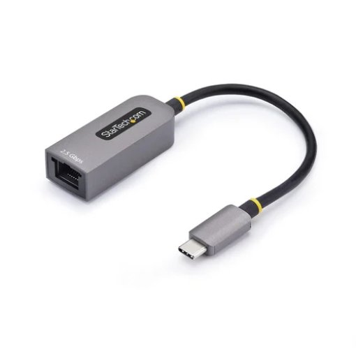 Picture of Startech.Com 2.5GbE Usb-C To Ethernet Adapter, Nbase-T Nic, Usb 3.0 Type-C 2.5/1G Multi Speed Network, Thunderbolt Compatible, Windows & Mac - C22G-USB-ETHERNET