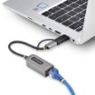 Picture of Startech.Com 2.5GbE Usb-C To Ethernet Adapter with Usb-A Converter, Nbase-T Nic, Usb 3.0 Type-C 2.5/1G Multi Speed Network, Thunderbolt Compatible, Windows & Mac - U2GA-USB-C-ETHERNET