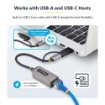 Picture of Startech.Com 2.5GbE Usb-C To Ethernet Adapter with Usb-A Converter, Nbase-T Nic, Usb 3.0 Type-C 2.5/1G Multi Speed Network, Thunderbolt Compatible, Windows & Mac - U2GA-USB-C-ETHERNET