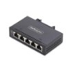 Picture of Startech.Com 5-Port Unmanaged Industrial Network Switch, 100/1000 Ethernet, Din Rail/Wall-Mountable, Rugged IP30 Gigabit Switch, -40F-167F, 9~60V Dc, Taa Compliant - I51G-ETHERNET-SWITCH