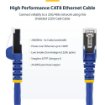 Picture of Startech.Com 1m Blue CAT8 Ethernet Cable, Snagless RJ45, 25G/40G, 2000MHz, 100W Poe++, S/Ftp, 26AWG Pure Bare Copper Wire, Lszh, Shielded Network Patch Cord W/Strain Reliefs, Fluke Channel Tested - NLBL-1M-CAT8-PATCH