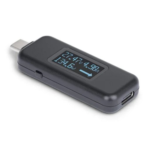 Picture of Startech.Com Usb-C Power Tester, Digital Multimeter, Bi-Directional Voltage and Current Meter, Up To 240W Pd Epr, Portable Usb-C Cable and Port Power Meter Tester - Usbc-Pwrtester