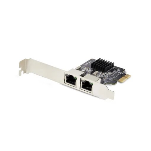Picture of Startech.Com 2-Port Gigabit Pcie Network Adapter Card, 10/100/1000Mbps Pci Express Nic, Dual Realtek RTL8111H, Works with Windows and Linux, Taa Compliant - St1000spexd4t