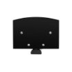 Picture of Startech.Com Dual Floating Wall-Mounted Av Shelves, Adjustable Height Shelf for Under Tv, Organize A/V Equipment on Black Tempered Glass Shelves - 2B-WALL-MOUNT-SHELF