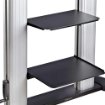 Picture of Startech.Com Rolling Tv Cart/Stand on Wheels for 60-100inch Flat Screens Up To 220lb (100kg), Height Adjustment Via Hand Crank, Mobile/Portable Trolley Mount - 1110C-MOBILE-TV-CART