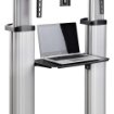 Picture of Startech.Com Rolling Tv Cart/Stand on Wheels for 60-100inch Flat Screens Up To 220lb (100kg), Height Adjustment Via Hand Crank, Mobile/Portable Trolley Mount - 1110C-MOBILE-TV-CART