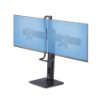 Picture of Startech.Com Crossbar Dual Monitor Desk Stand for Double 27-Inch Screens, Vesa Mount 75x75/100x100, Toolless Height Adjustment, Up To 13.2lb (6kg) Per Display - 2Mc1s-Monitor-Stand