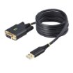 Picture of Startech.Com 6.6ft (2m) Usb To Null Modem Serial Adapter Cable, Com Retention, Ftdi, Usb-A To DB9 RS232, Interchangeable DB9 Screws/Nuts, Windows/Macos/Linux - 1P6ffcn-Usb-Serial