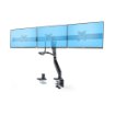 Picture of Startech.Com Crossbar Triple Monitor Desk Mount for Up To Three 27in Screens, Vesa 75x75/100x100, Tool-Less Arm Adjustments, C-Clamp/Grommet, Spring-Assisted Arm - 3M1a3sg-Monitor-Arm