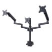 Picture of Startech.Com Triple Monitor Desk Mount for Up To Three 27in Screens, Vesa 75x75/100x100, Tool-Less Arm Adjustments, C-Clamp/Grommet Mount, Spring-Assisted Arms - 3Mp2ag-Monitor-Arm