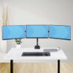 Picture of Startech.Com Triple Monitor Desk Mount for Up To Three 27in Screens, Vesa 75x75/100x100, Tool-Less Arm Adjustments, C-Clamp/Grommet Mount, Spring-Assisted Arms - 3Mp2ag-Monitor-Arm
