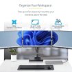 Picture of Startech.Com Triple Monitor Desk Mount for Up To Three 27in Screens, Vesa 75x75/100x100, Tool-Less Arm Adjustments, C-Clamp/Grommet Mount, Spring-Assisted Arms - 3Mp2ag-Monitor-Arm