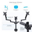 Picture of Startech.Com Triple Monitor Desk Mount for Up To Three 27in Screens, Vesa 75x75/100x100, Tool-Less Arm Adjustments, C-Clamp/Grommet Mount, Spring-Assisted Arms - 3Mp2ag-Monitor-Arm