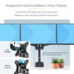 Picture of Startech.Com Triple Monitor Desk Mount for Up To Three 27in Screens, Vesa 75x75/100x100, Tool-Less Arm Adjustments, C-Clamp/Grommet Mount, Spring-Assisted Arms - 3Mp2ag-Monitor-Arm