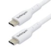 Picture of Startech.Com 3m (9.8ft) White Usb-C Charging Cable, Usb C Cable, Usb 2.0 Type-C Laptop Charger Cord, 60W 3A Power Delivery, Tpe Jacket, Usb-C Data Transfer Cable, M/M - Usb2cc3mwhe