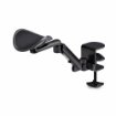 Picture of Startech.Com Adjustable Arm Rest for Office Desk, Ergonomic Arm/Elbow Support, 360-Degree Rotation, Clamp-On/No Drill Installation, Black - 1AHC-DESK-ARM-REST