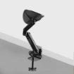 Picture of Startech.Com Adjustable Arm Rest for Office Desk, Ergonomic Arm/Elbow Support, 360-Degree Rotation, Clamp-On/No Drill Installation, Black - 1AHC-DESK-ARM-REST