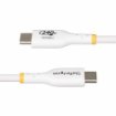 Picture of Startech.Com 2m White Usb-C Charging Cable, Usb-If Certified Usb C Cable, 240W Pd Epr, Usb 2.0 Type-C Laptop Charger Cord, Usb-C Data Transfer Cable, Tpe Jacket - Usb2epr2mw